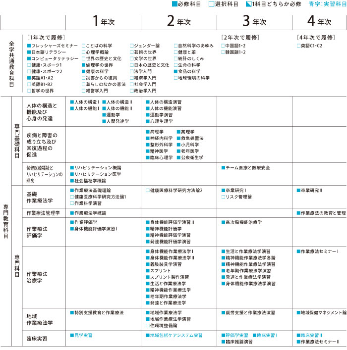 作業療法学科 医療創生大学