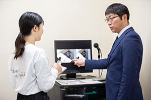 行動観察ビデオシステムの授業風景