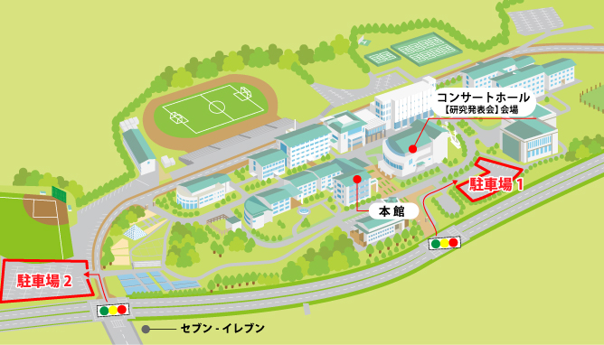 受付＆駐車場MAP