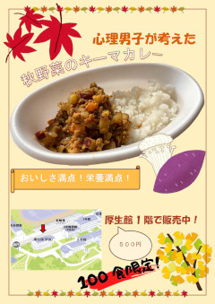 秋野菜たっぷりキーマカレー