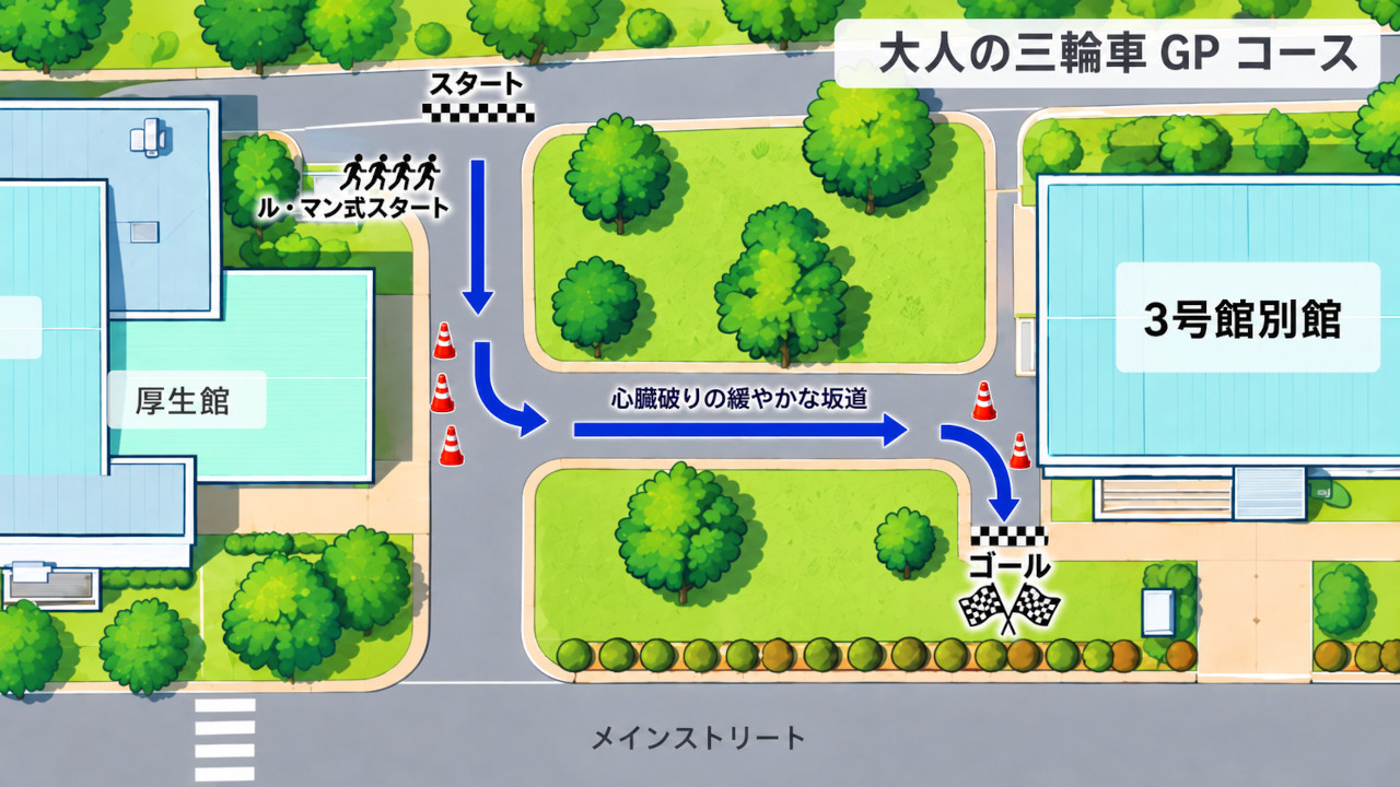 大人の三輪車GPコース