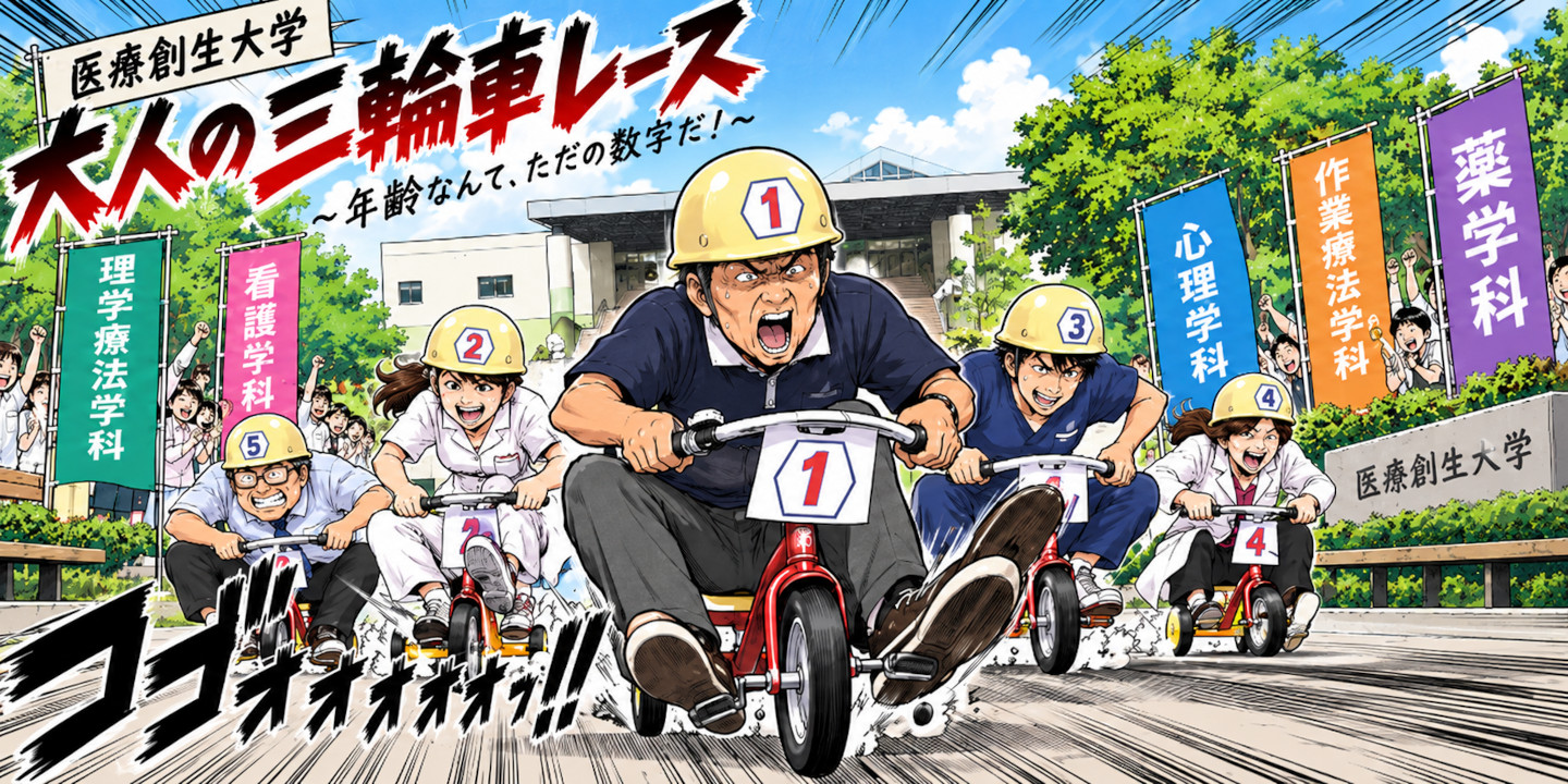 大人の三輪車大レース